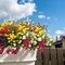 20 Bundles Artificial Flowers for Outdoors, UV Resistant Fake Plants, Faux Plastic Flowers for Home, Window Box, Porch, Indoor, Cemetery, Fall, Summer Decor